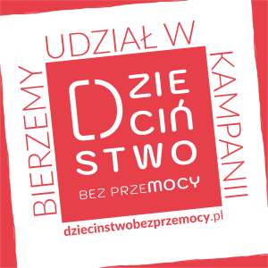 Logo kampanii Dzieciństwo bez Przemocy