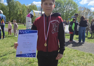 Davyd z klasy trzeciej z dyplomem