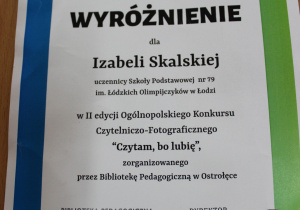dyplom Izy