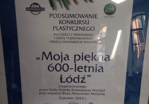plakat konkursu "Moja piękna Łódź"