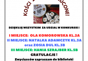 wyniki konkursu bibliotecznego