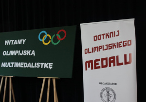 dekoracja z okazji spotkania z olimpijczykiem