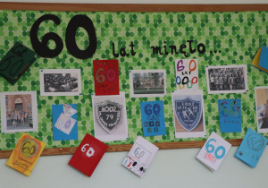 dekoracja na 60 lecie szkoły